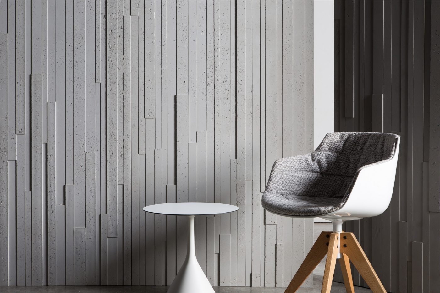 Panneau Panbeton® Slats pour mur intérieur